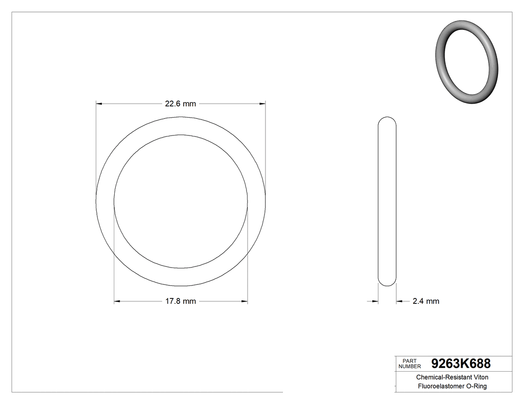 Technical drawing - 9263K688